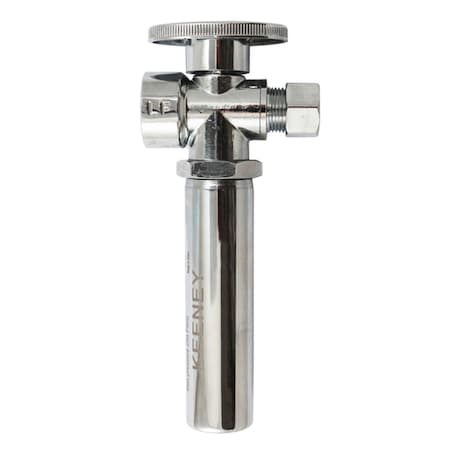 Keeney Mfg Keeney 5/8 in. CTS in. X 3/8 in. Compression Brass Shut-Off Valve with Water Hammer K2068WHALF